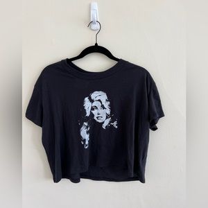 Dolly Parton Cropped Graphic Tee
